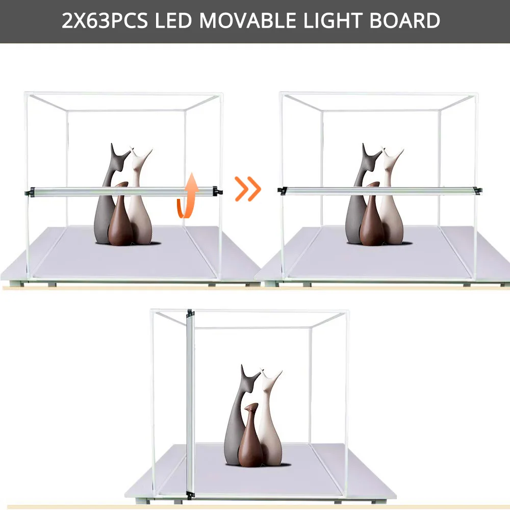 Spash M60II 60*60 см, светильник для фотостудии, софтбокс, фотобокс 48 Вт, CRI92, светильник, палатка для ювелирных изделий, игрушек, обуви, фото продукта