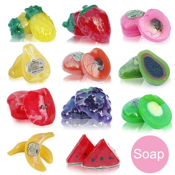 

Handmade Whitening Fruit Soap Control Oil Remove Blackheads Anti-Mites Shrinking Pores Soap For Face Body