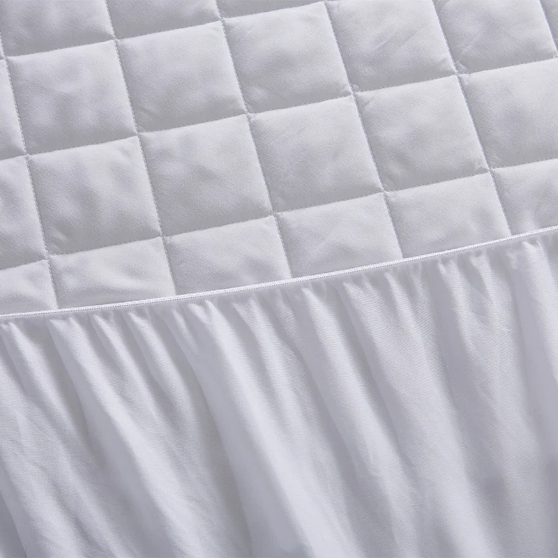 Hypoallergenic Quilted Bed Mattress Pad Waterproof Mattress Cover Soft Mattress Topper Washable Mat