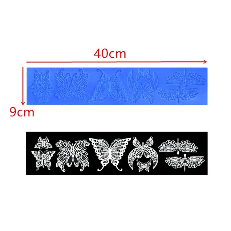 Aomily кружева бабочка свадебный торт силиконовые красивые кружева помадка плесень мусс сахарное ремесло глазури коврик Кондитерские инструменты для выпечки