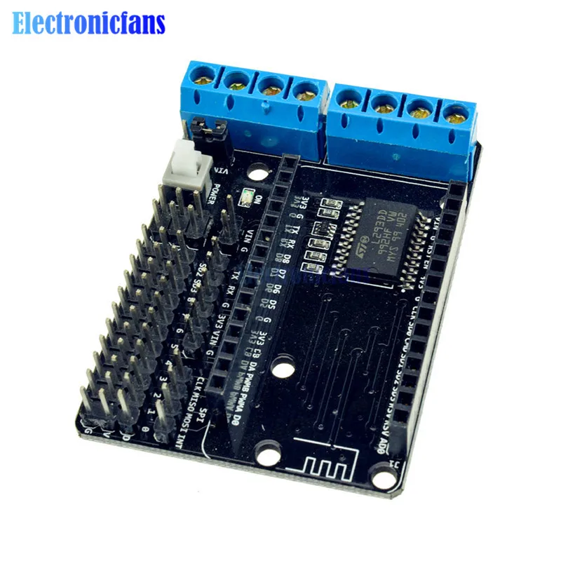 2 шт. ESP8266 L293D NodeMCU щит для платы двигателя канальный высокой мощности H Bridge l293d ESP 12E