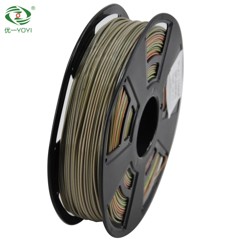 

YOYI 1.75mm multicolor gradient PLA filament 0.75kg/spool 3D Printer Extruder Pen Rainbow filament