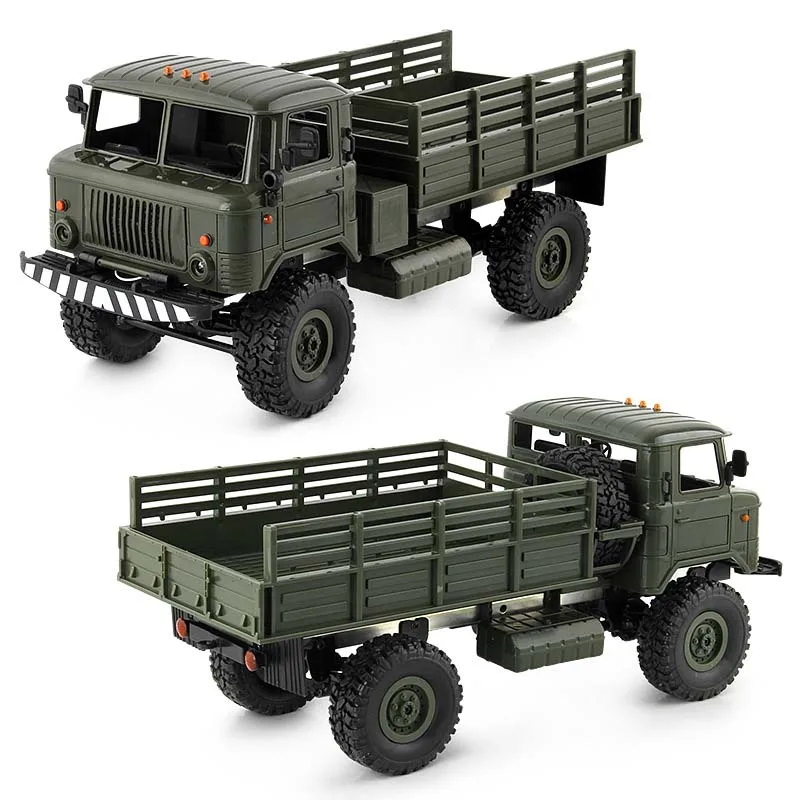 WPL 1/16 Camion 2,4G 6WD RC автомобиль военный грузовик вездеход - Цвет: green