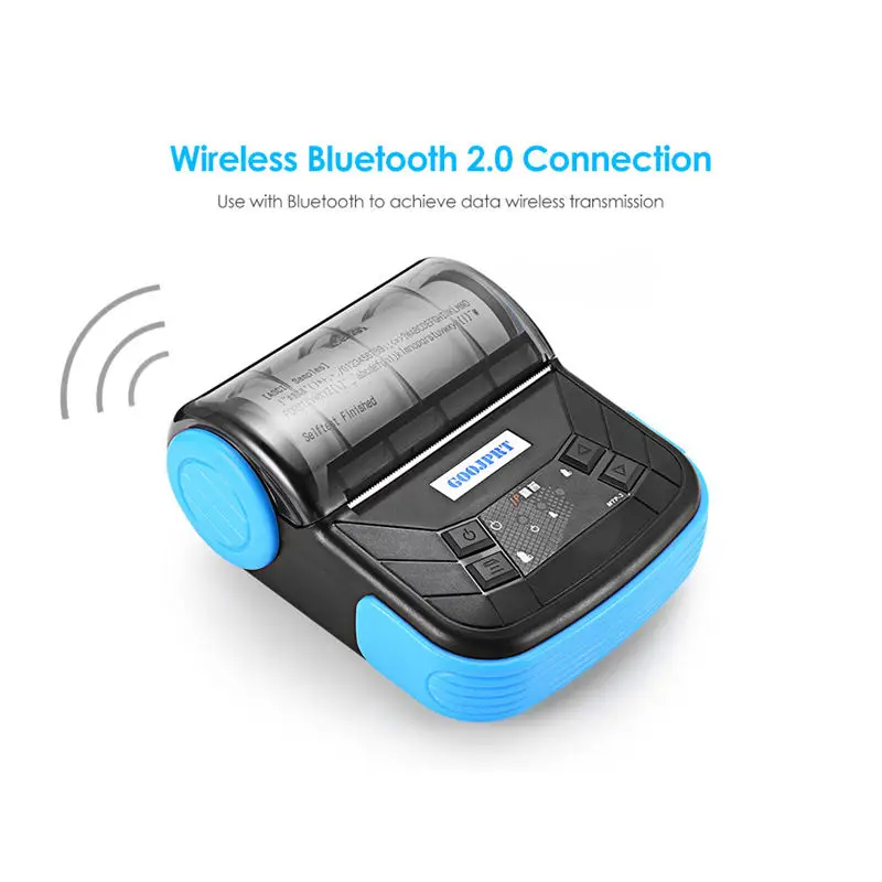 Goojprt Mtp-3 80 мм Bluetooth 2,0 компактный термопринтер изысканный легкий дизайн Портативный чековый принтер для Android Ios Wi