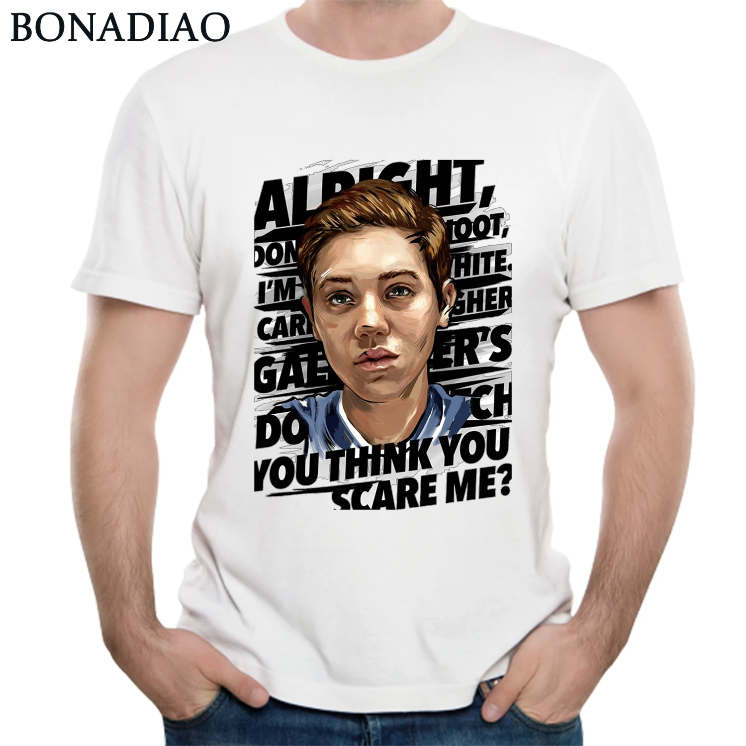 TV Shameless Carl T Shirt Crazy Man Hipster Streetwear Tees O-neck Design T-shirt | Мужская одежда