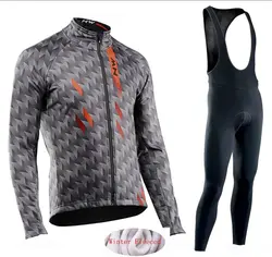 Northwave 2019 зима термальность флис Велоспорт одежда СЗ для мужчин's Джерси костюм для прогулок верховой езды на велосипеде MTB костюмы теплый