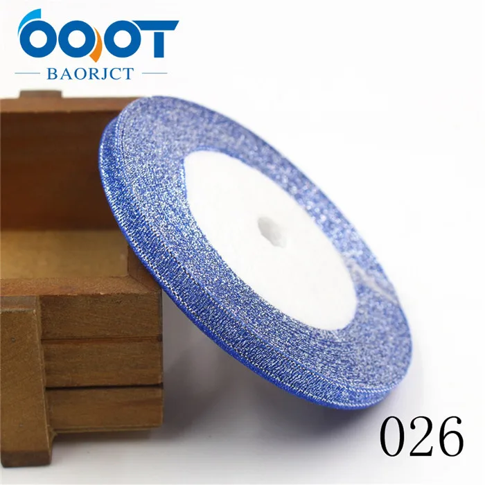 026 OOOT BAORJCT, 1710181,34 цветов, 6 мм, Блестящая лента, Рождественская тесьма для свадебного ремесла, бант, подарочное украшение, оберточная лента, сделай сам - Цвет: 026