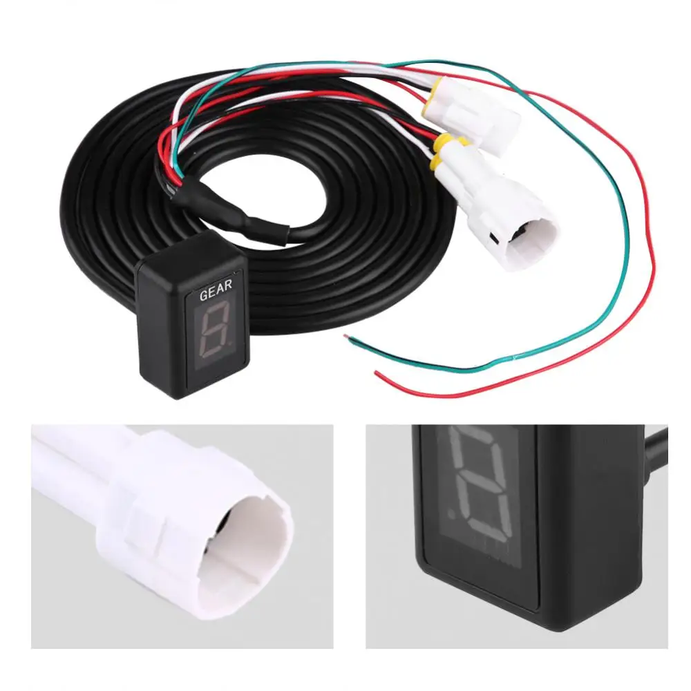 

For Yamaha Motorcycle ECU Plug Mount 6 Speed Digital Gear Indicator Display Shift Lever Sensors For Yamaha FZ-16 FZ-S FZ400 New