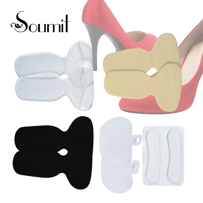 Soumit 10 pieces Silicone Gel High Heel Pads Shoes Inserts Pads Care