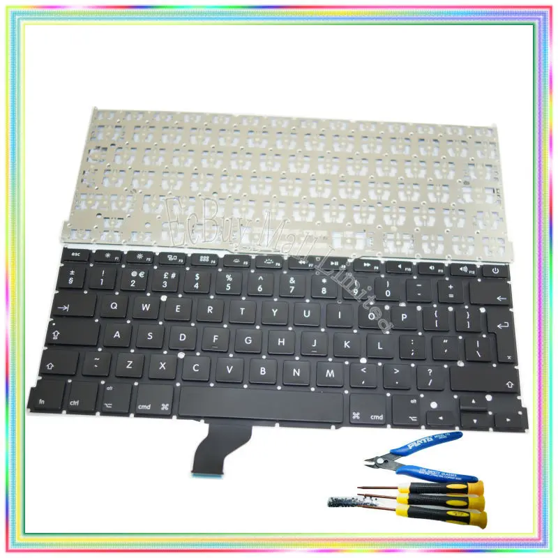 Brand New UK Keyboard Without Backlight Keyboard Screws Screwdriver