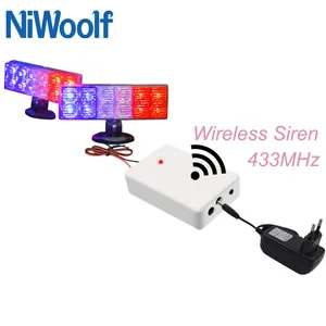 Беспроводная сирена совместима с GSM сигнализацией, это также мини-тип точечной беспроводной сигнализации, вы можете добавить 100 аксессуаров - изображение