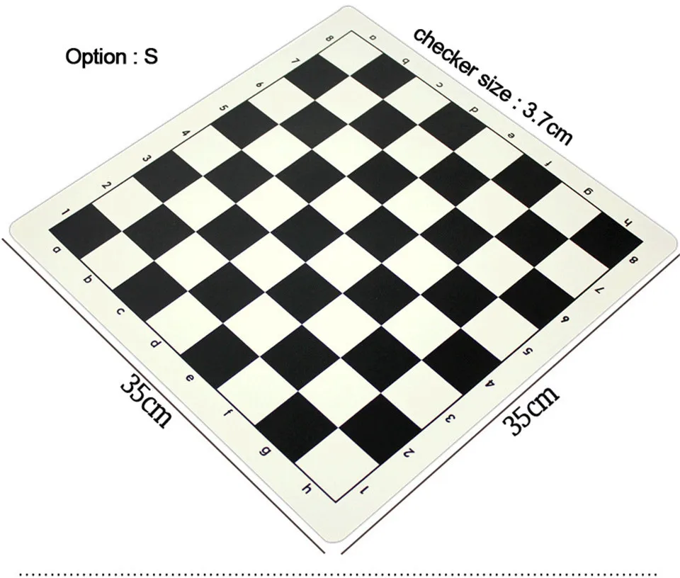 BSTFAMLY Пластик шахматы 35/43/51 см шахматная доска 37/47/57 мм Checker складные шашки доска Международная шахматная доска IB3