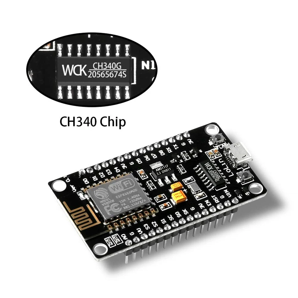 Беспроводной модуль NodeMcu v3 Lua wifi Интернет вещей макетная плата ESP8266 с pcb антенной usb порт ESP-12F CH340