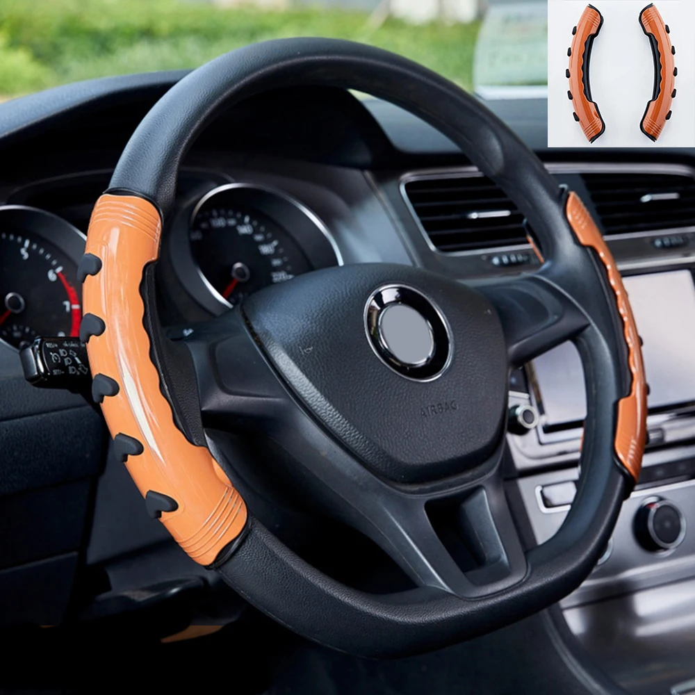 

Tancredy Universal Car Steering Wheel Cover Diameter 38cm Non-slip Two Sides For Four Seasons Automobile Interior Accessories