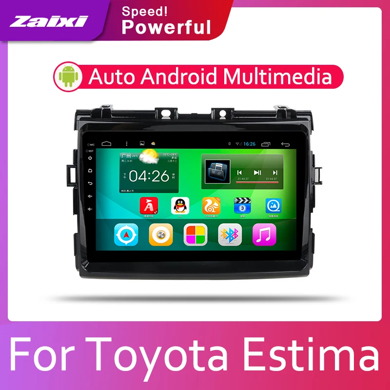 

ZaiXi Car Android System 1080P IPS LCD Screen For Toyota Estima Aeras 2006-2012 Car Radio Player GPS Navigation BT WiFi AUX