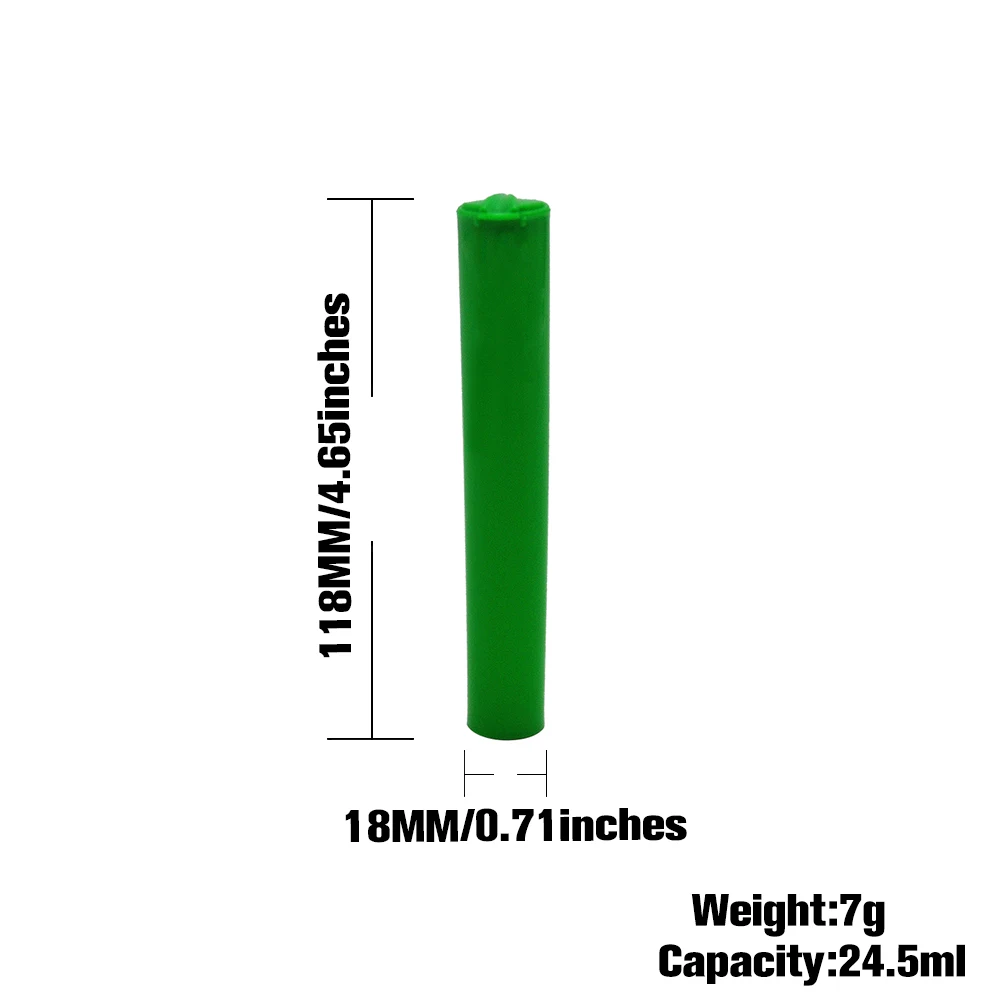 

116MM/4.57" Tube Doob Vial Waterproof Airtight Smell Proof Odor Sealing Herb/Spice Container Storage Case.Color Random