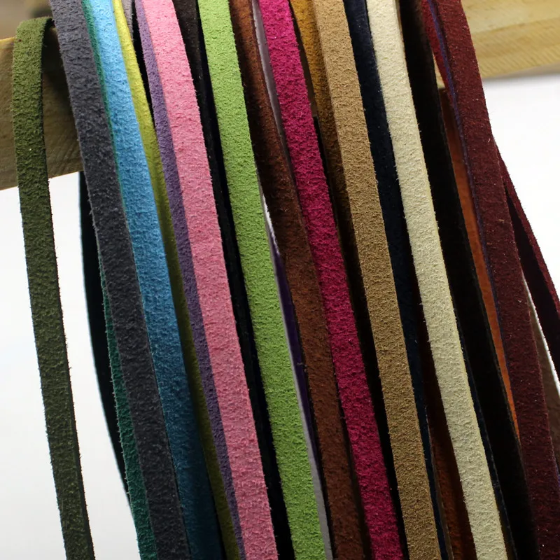 

10mm Mixed color Faux Suede Cord Leather Lace For Clothes Shoes Jewelry Making Findings about 10M/lot
