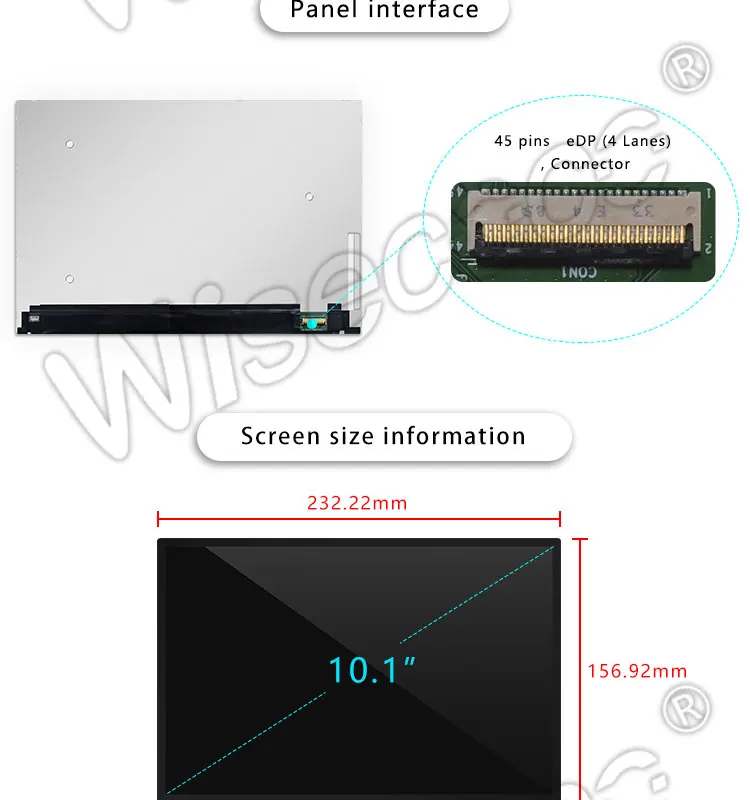 10,1 дюймов 2560*1600 lcd-дисплей для ноутбука LTL101DL03-T01 3 K экран с 2 hdmi mini 45pin EDP драйвер платы для pad и планшета