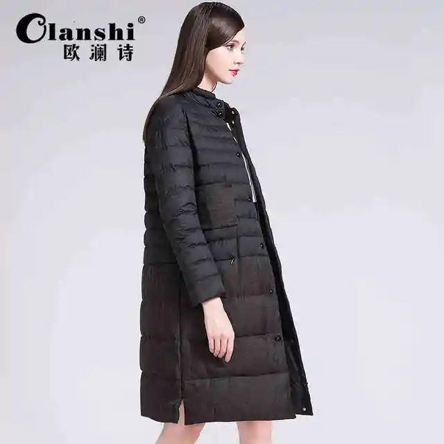 Best price at $254 Cheap 2015 New Hot winter Thicken Warm Cold Woman Down jacket Coat Parkas Outerwear Splice Luxury long Plus Size L Straight High-end