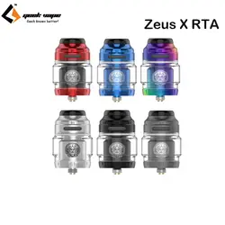 Оригинальный Geekvape ZEUS X RTA бак 4,5 мл/3,5 мл с поддержкой одной/двойной катушка RTA для электронных сигарет коробка мод Vape испаритель