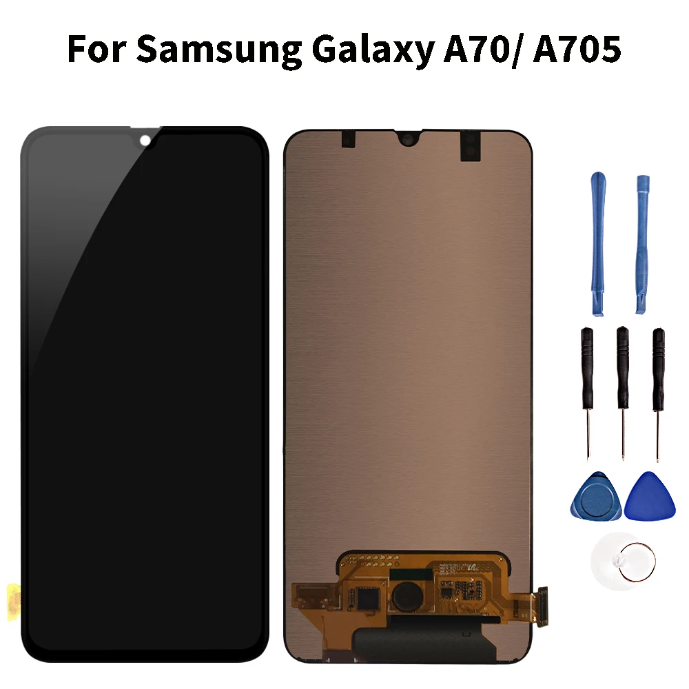 Качественный ЖК-дисплей для samsung Galaxy A70, A705, A705F, SM-A705F, сенсорный экран, дигитайзер, сборка A70, для samsung A70, ЖК-дисплей