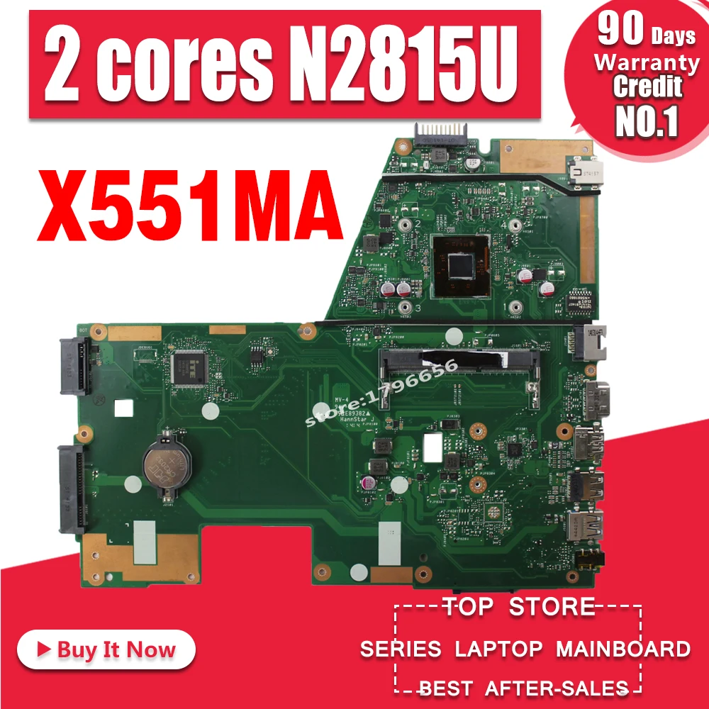 Дешево Материнская плата X551MA N2815U для ASUS F551MA X551MA R512MA материнская плата для ноутбука X551MA материнская плата X551MA тест материнской платы ОК