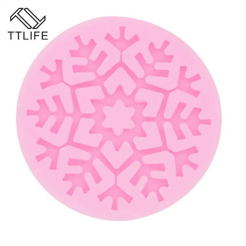 

TTLIFE 3D Snowflower Silicone Mould Kitchen Supplies Baking Mould Homemade Decorative Candle Mold DIY Cake Ornament Molds