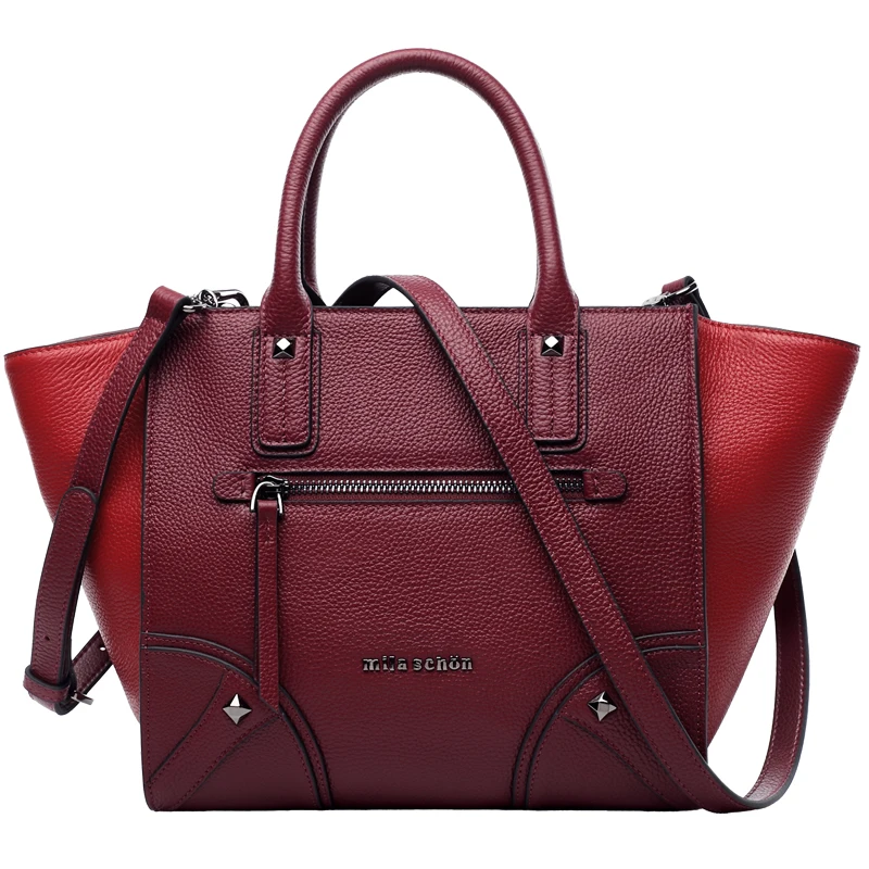 

Luxury 100% Genuine Leather handbag 2018 Cowhide Women bags High Quality Handmade woman shoulder bag Fashion Trapeze-BC112