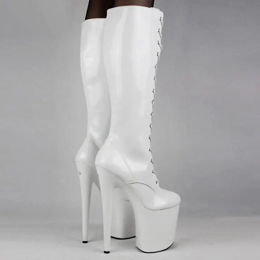 

Autumn and winter new front tether with retro sexy high tube 20CM ultra-fine heels