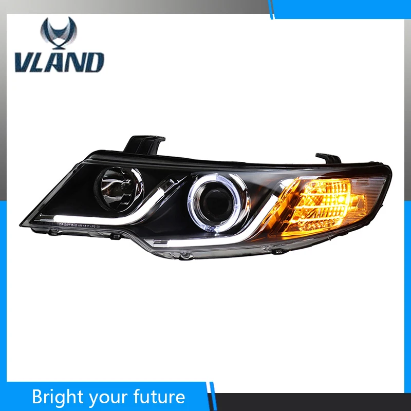 

Headlight For KIA Forte 2009 2010 2011 2012 2013 2014 Head Lamp HID Lens low beam Front Lamp DRL LED Modify Custom