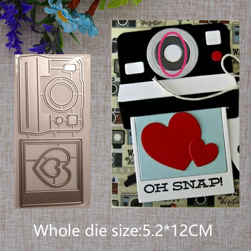 

2019 New Arrival Heart Acoustics Cutting Dies Stencil DIY Scrapbooking Embossing Photo Album Paper Card Decor Craft 52x120mm