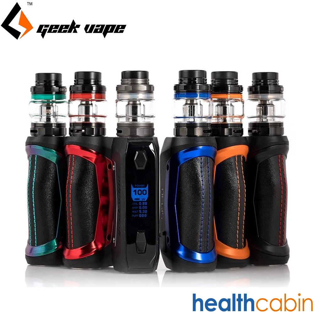 Geekvape Aegis Solo 100 Вт коробка мод комплект 18650 батарея 5 мл Cerberus Танк Супер Сетка X2