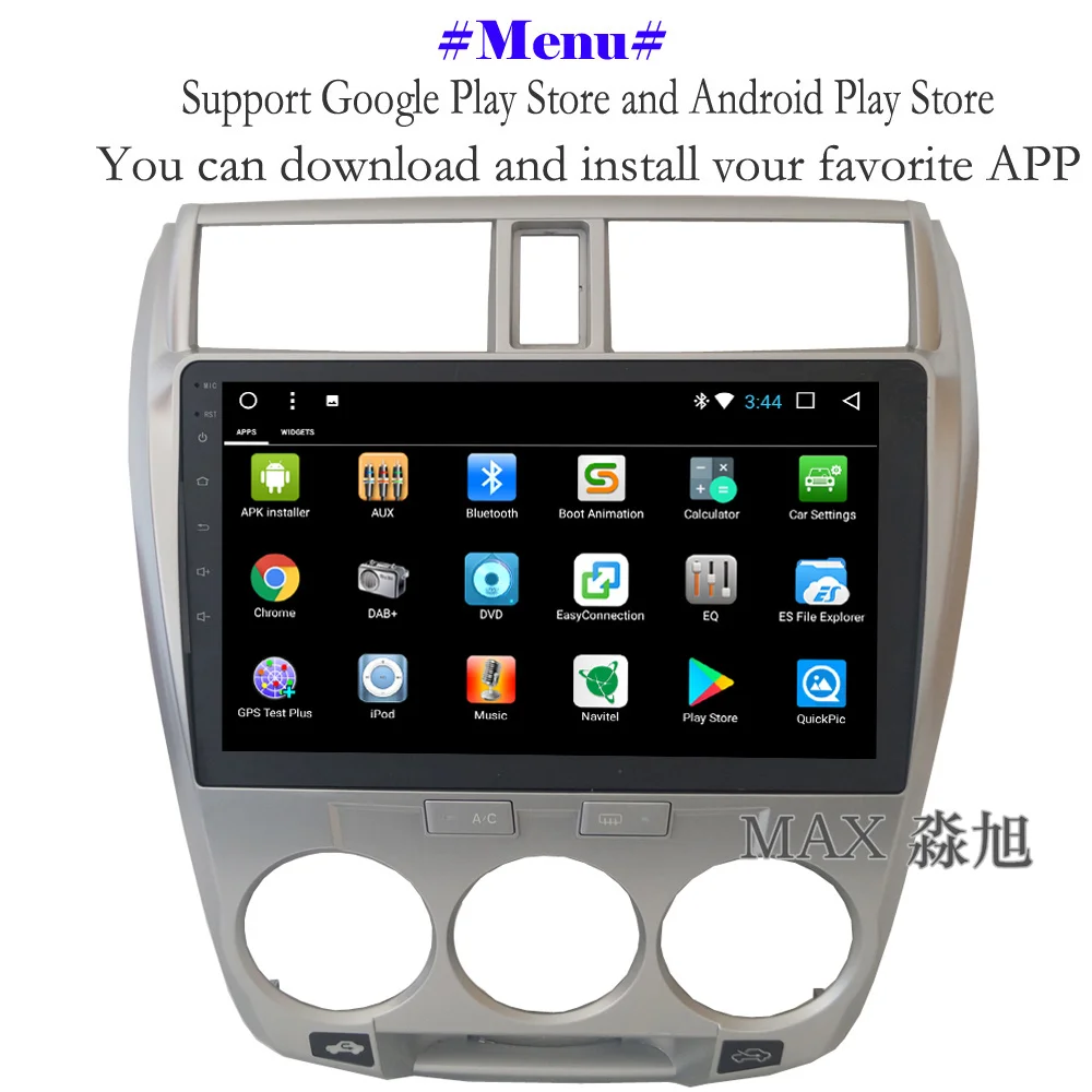 Top MAX 2G 32G GPS Navigation System Android 8.1.0 Car DVD For Honda City 2008-2013 Car Radio Bluetooth Call 4G WiFi SWC Free Map 2