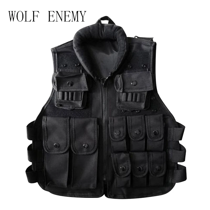 Tactical vest Black Kid's Tactical Vest For Outdoor Game Training