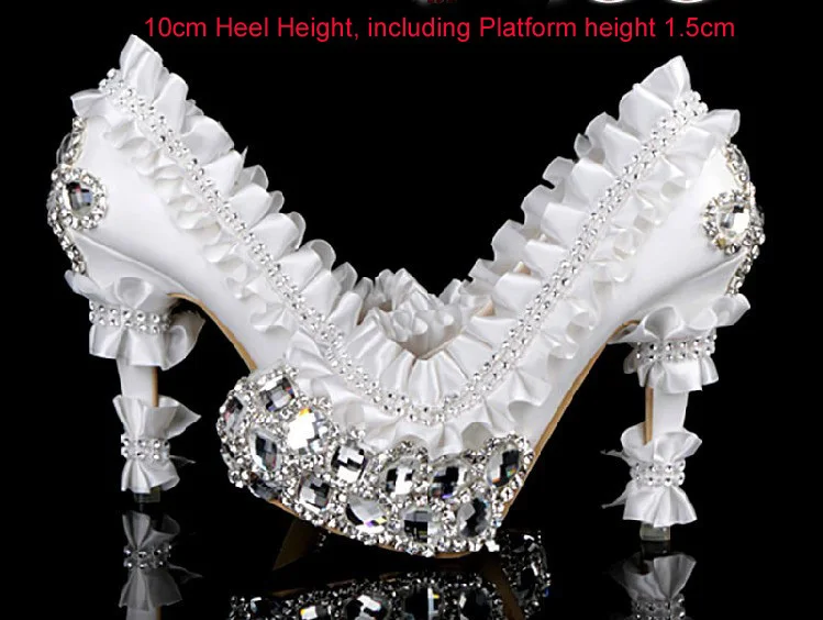 

2016 Popular Gorgeous high heel crystal pumps for wedding wedding dress shoes bridal shoes Nicest formal dress shoes