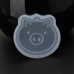 Мультфильм свинья-кролик формочка для силиконовой Подвески литая эпоксидная смола инструменты ювелирных