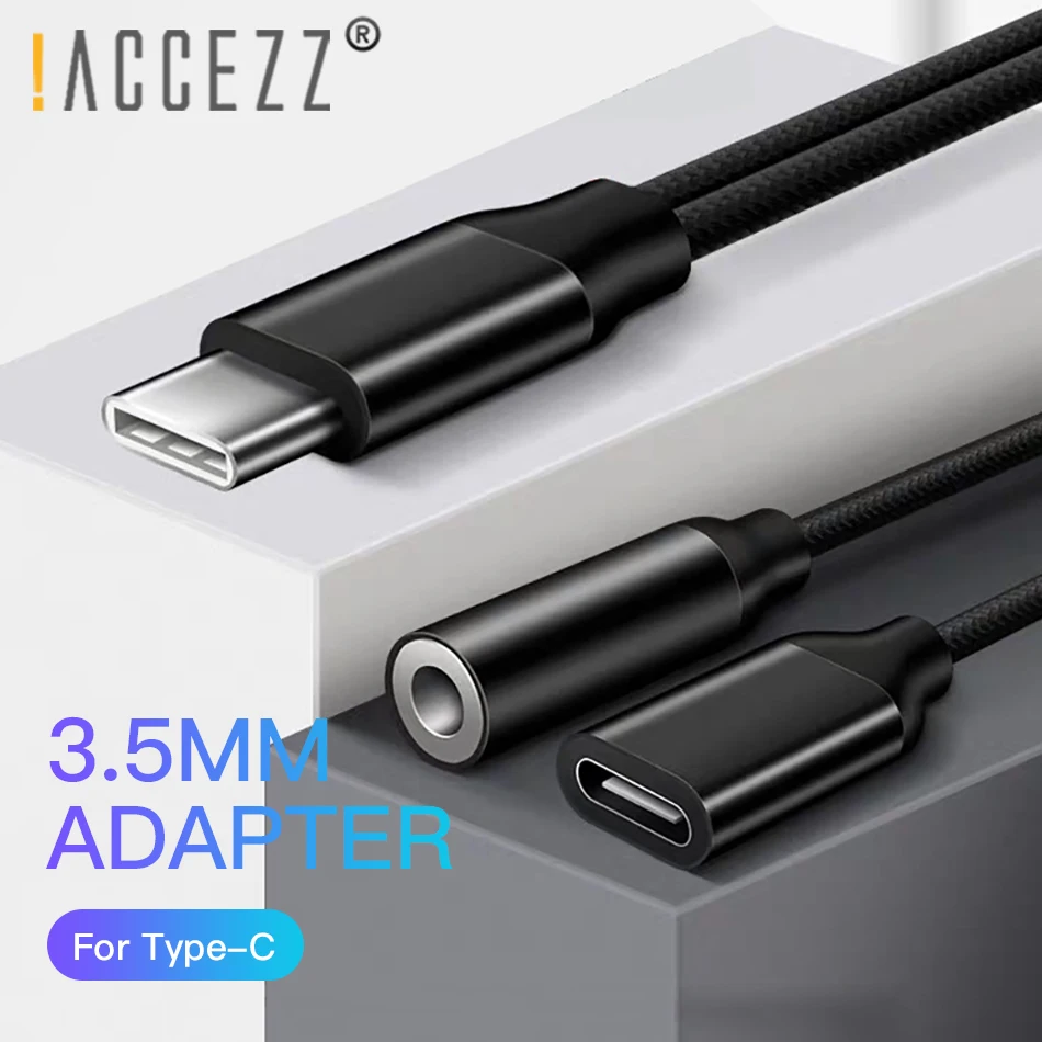 Адаптер для наушников ACCEZZ usb type C до 3,5 мм для samsung S10 Plus Xiaomi Mi9 huawei, зарядный музыкальный кабель USBC