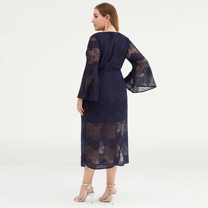 Women Lace Dress XXXL 3XL Plus Size Black Female Fashion Elegant Clothes Femininos Vestidos Ladies Summer Office Party Dresses (1)