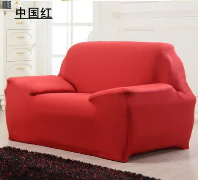 Летний Универсальный Эластичный тканевый чехол для дивана, нескользящий тканевый эластичный универсальный чехол для дивана - Цвет: red