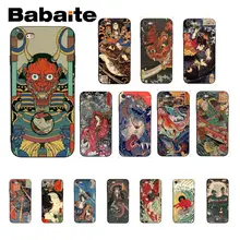 Babaite японский самурай черный ТПУ Мягкий силиконовый роскошный чехол для телефона чехол для iPhone 6S 6plus 7plus 8 8Plus X Xs MAX 5 5S XR