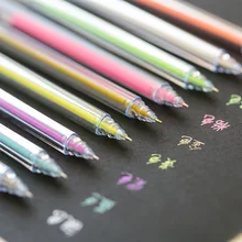 8 шт. писчая, для рисования художественные принадлежности маркеры 9 цветов полная игла пастельный карандаш живопись DIY цветной маркер для выделения текста FB002G