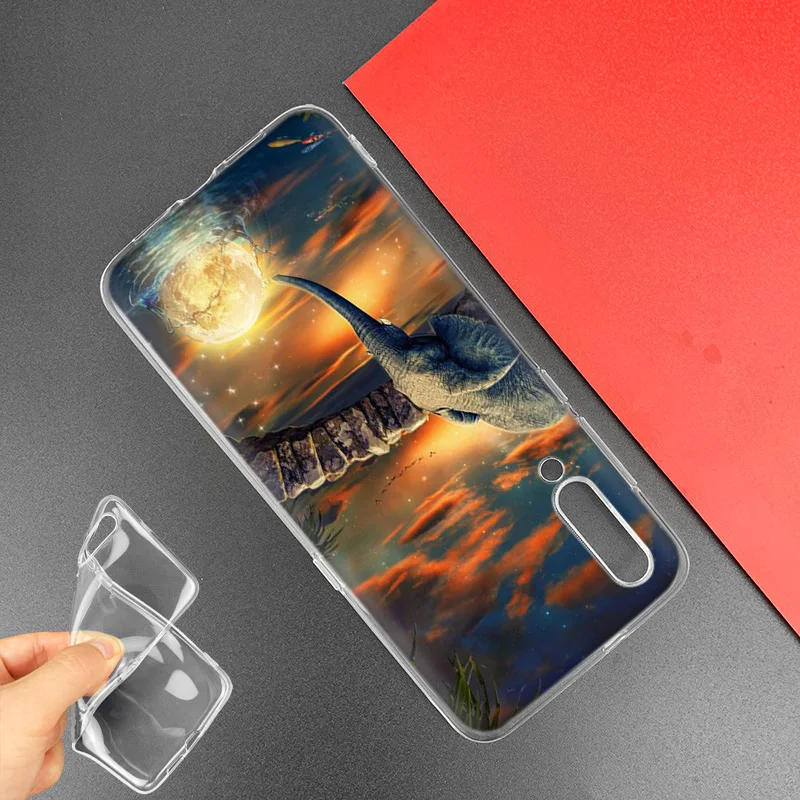 Чехол с милым слоном для Samsung Galaxy A50 A70 A80 A60 A40 A30 A20 A10 M30 M20 M10 A6 A8 Plus A5 A7 A9 2018 чехол