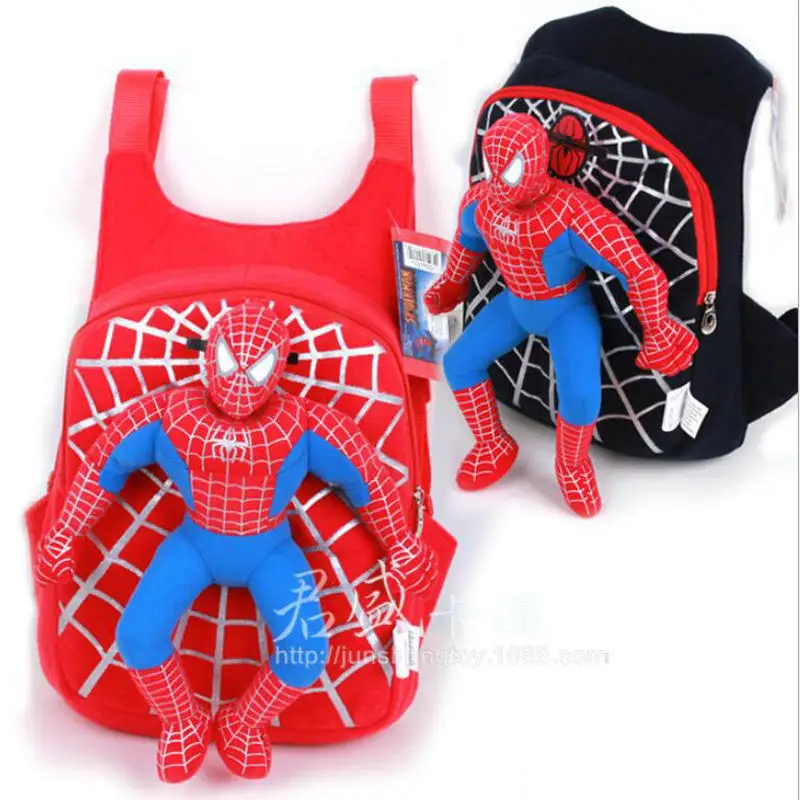 

2019 New Children Cute 3D Spiderman Backpack Baby Schoolbag For Boys Girls Cartoon Spider-man Bags Kids Plush Mochila Infantil