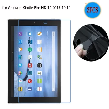 

Clear Soft Ultra Slim For Amazon Kindle Fire HD 10 2017 10.1inch Tablet Screen Protector Protective Film