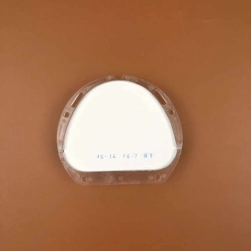  1 Piece 89*71*10-20mm CAD CAM Amann Girrbach System HT Dental Zirconia Ceramic Block for Making Por