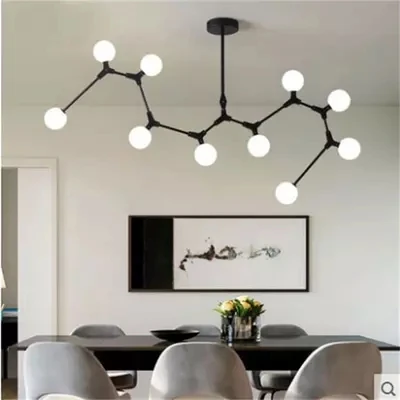 

Modern Glass Branch Pendant Light Nordic Hanging Lamps for Dining Room Kitchen Light Designer Lighting 110v 220v