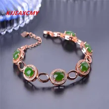 KJJEAXCMY ювелирные изделия из стерлингового серебра, серебро 925 пробы, натуральная яшма, женский браслет, инкрустированные украшения, натуральные украшения