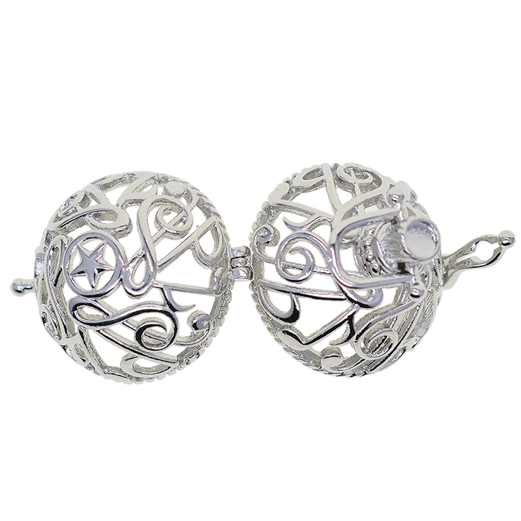 Blank Pearl Beads Cage Pendant Charms Memory Locket Pendants Settings for DIY Necklace Bracelet Earrings Jewelry Making