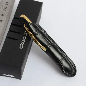 

CROCODILE MINI SPACE PEN GOLDEN RING COPPER SILVER BLACK 6 COLORS FOR CHOOSE BEST GIFT CUT LIGHT PORTABLE WITH LEATHER BAG