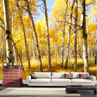 Free shipping maple trees large murals custom wallpaper ...